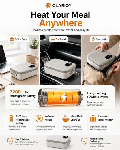 Portable Self-Heating Electric Lunch Box™